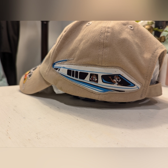 Vintage Walt Disney World Disney Parks Adjustable Hat Cap Mickey Mouse Beige - Picture 3 of 7